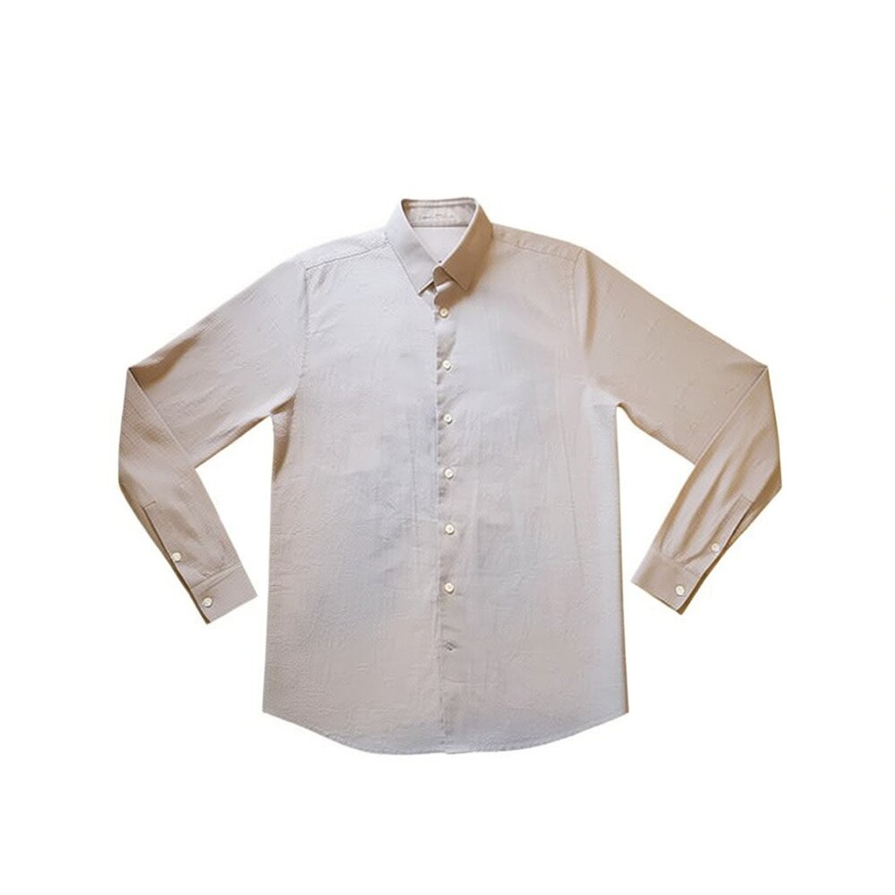 Grey Men's Long Sleeve Fitted Shirt by Expressmen - Size M/M - 1MX